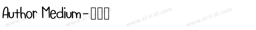 Author Medium字体转换
